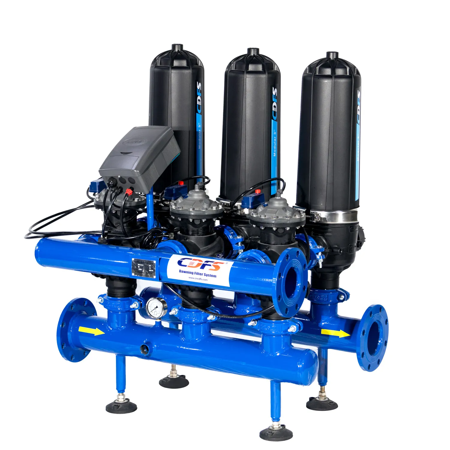 Bộ lọc đĩa tự động với ống thép carbon
